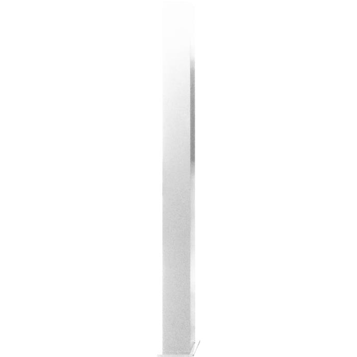 Poteau aluminium blanc pour portail complet, 15 x 15 x 210 cm Ep.2 mm 3