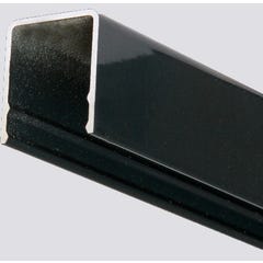 Profilé de finition en U aluminium bar gris 30 x 30 mm Long.1,98 m 0