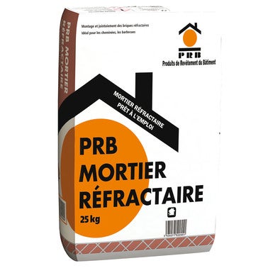 Mortier réfractaire 25 kg - PRB ❘ Bricoman