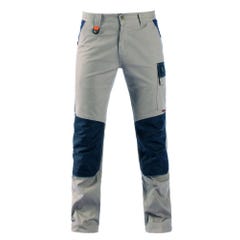 Pantalon de travail beige / bleu T.S Tenere pro - KAPRIOL 1