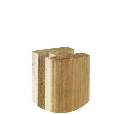 poteau intermediaire pin 9 x 9 cm haut 180 cm bricoman