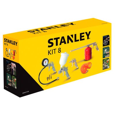 Kit 8 pièces outils pneumatique - STANLEY 0