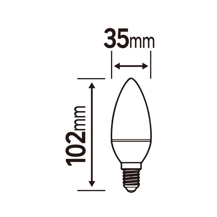 Ampoules LED E14 2700K lot de 6 - ZEIGER 1