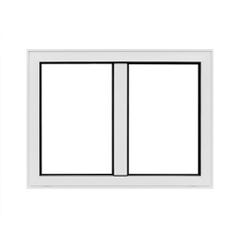 Fenêtre aluminium H.75 x l.100 cm oscillo-battant 2 vantaux blanc 2