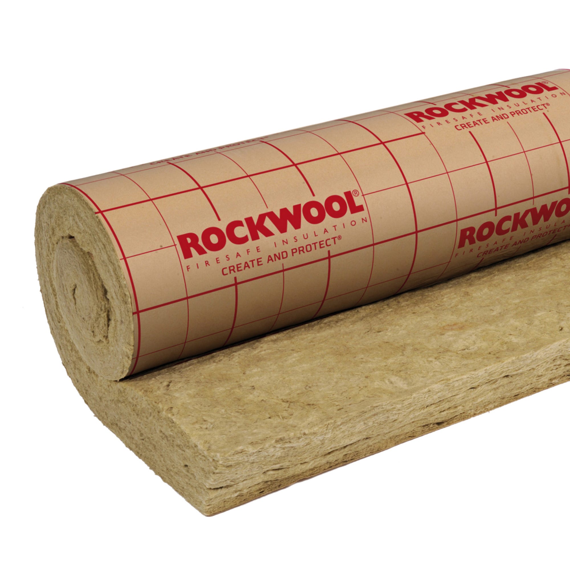 Rouleau laine de roche Roulrock kraft - Ep.100 mm lambda 40 R = 2,50 L.500 x l.120 cm - ROCKWOOL 2