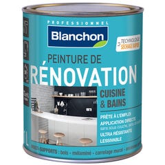 Peinture de rénovation multi-support cuisine & bain gris lin 1 L - BLANCHON 0