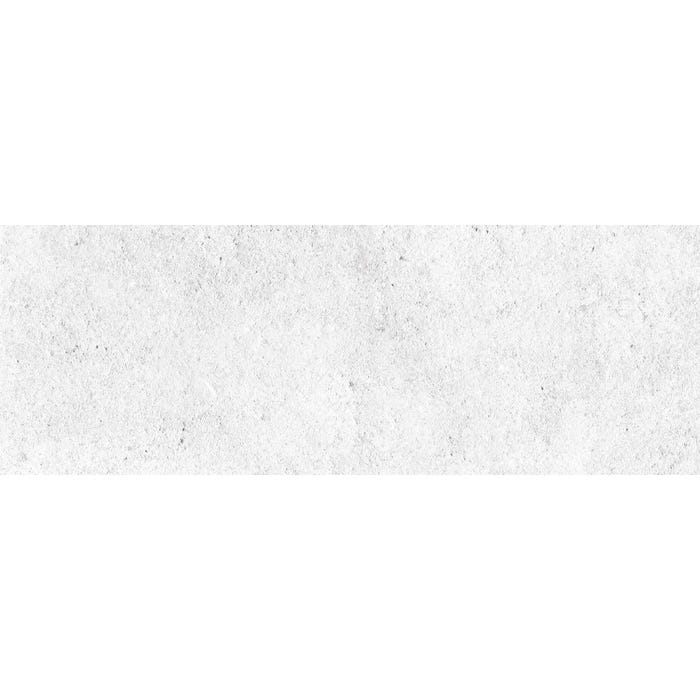 Faïence blanc effet béton l.25 x L.70 cm Thermes 0