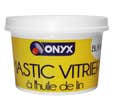 Mastic vitrier huile de lin blanc 1 kg - ONYX
