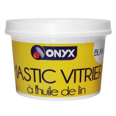 Mastic vitrier huile de lin blanc 1 kg - ONYX