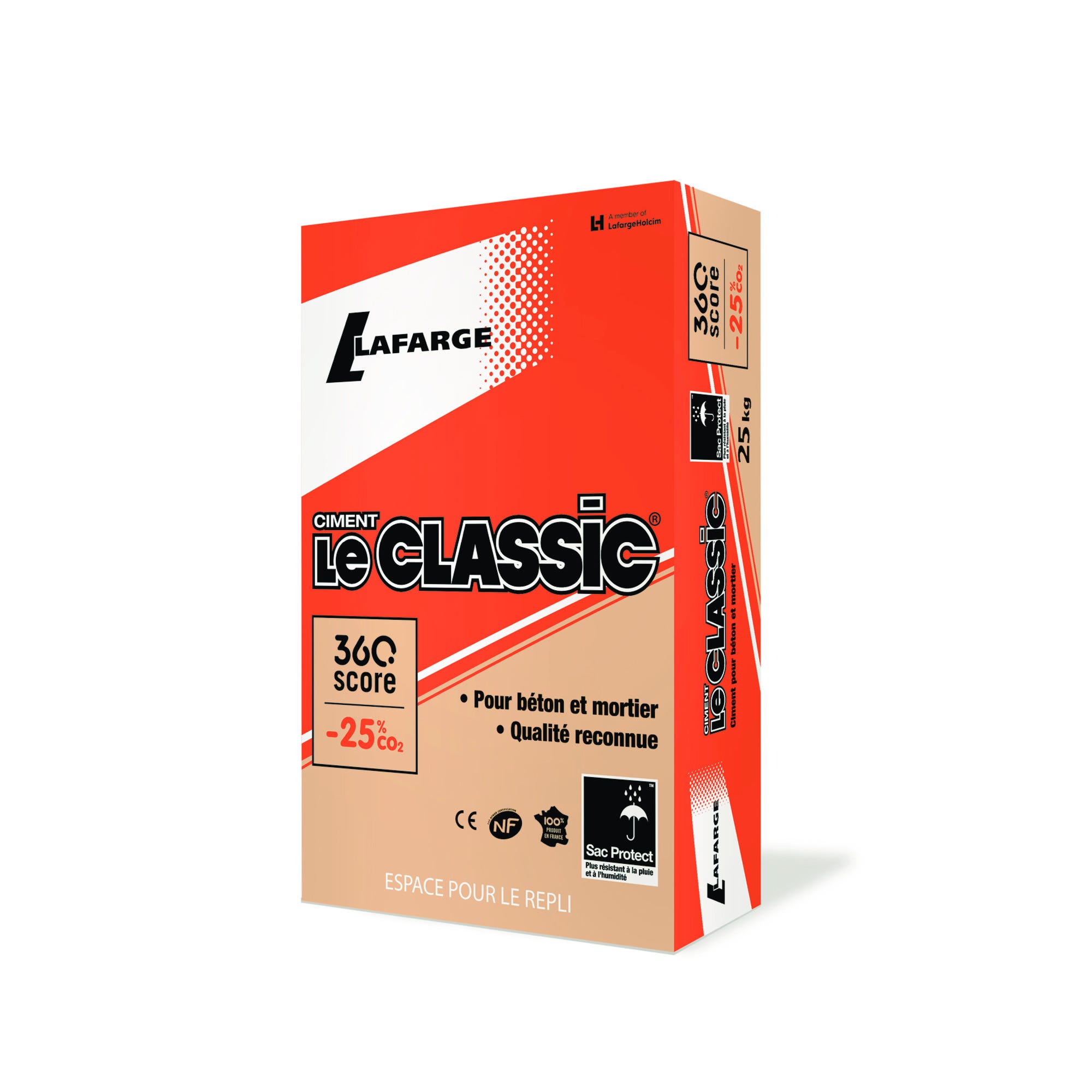 Ciment gris "LE CLASSIC" NF 25 kg - LAFARGE 0
