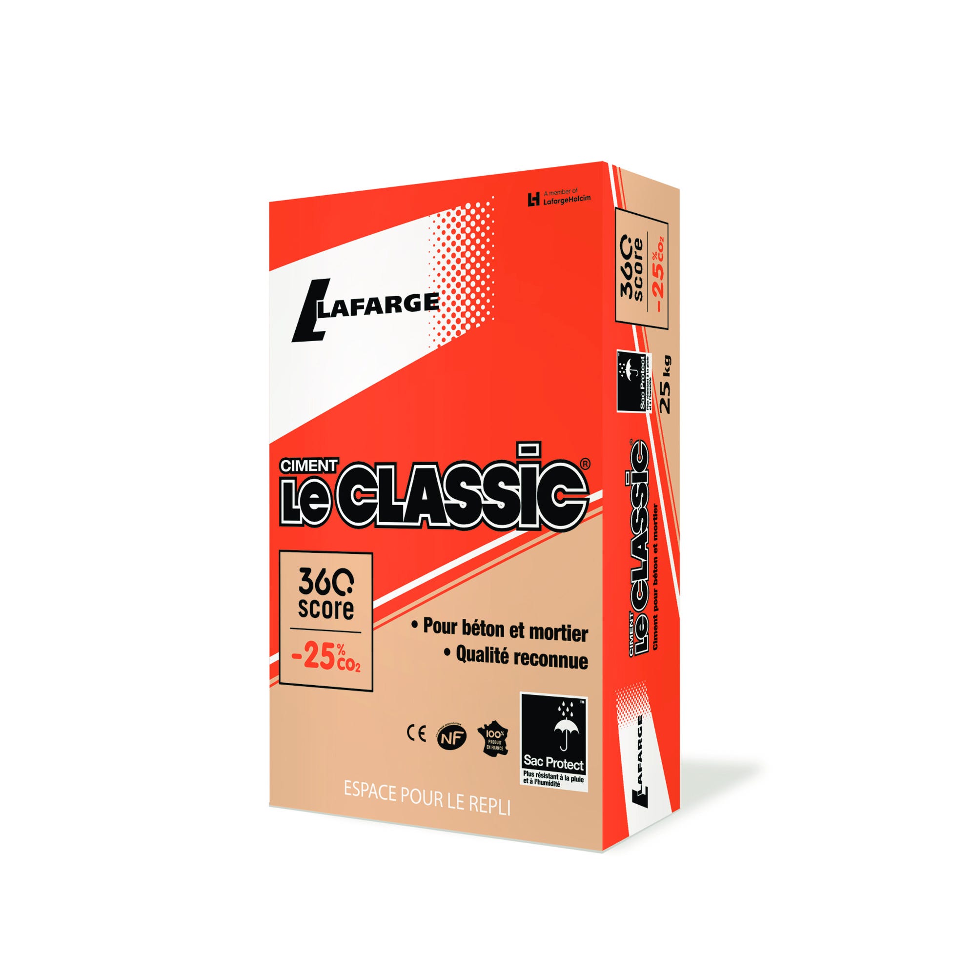 Ciment gris LE CLASSIC NF 25 kg LAFARGE