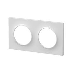 Plaque double blanc Odace Style - SCHNEIDER ELECTRIC