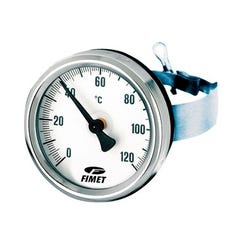 Thermomètre applique 0° à 120°C fixation collier à bracelet - WATTS 0