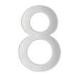 CHIFFRE 8 H.76MM INOX - ADHESIF