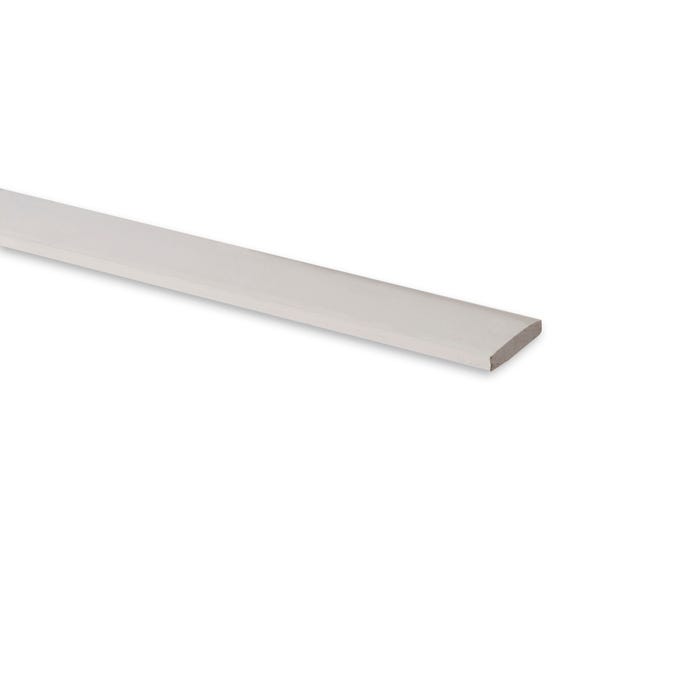 Profilé plat PVC  l.19 mm x L.100 cm blanc - CQFD 1
