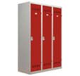 VESTIAIRES INDUSTRIE SALISSANTE 3 PORTES GRIS ROUGE