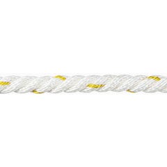 Corde cablée polypropylène blanc/jaune 14 mm Long.1 m 0