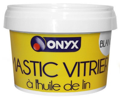 Mastic Vitrier Huile De Lin Blanc 500 G Onyx Bricoman