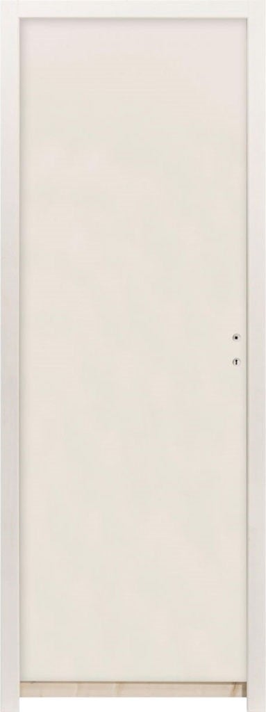 bloc porte isoplan thermique prepeint serrure 3 points 1 coffre poussant droit h 204 x l 83 cm jeld wen bricoman