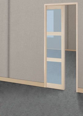 porte seule paulownia 3 carreaux h204xl73cm bricoman