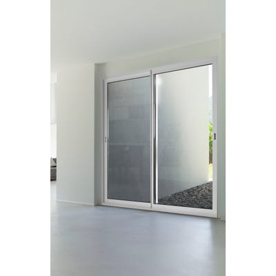 Baie coulissante aluminium H.215 x l.180 cm blanc 9
