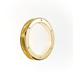 Hublot rond en métal doré pour porte Diam.26 cm 0