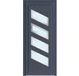 PORTE ENTREE PVC SATURNE GRIS H215XL90 Gauche