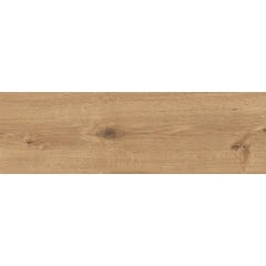 Carrelage de sol intérieur effet bois l.18.5 x L.60 cm Sandwood Brown