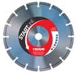 Disque diamant Béton Ø350 Al.25mm Segments 10mm soudés laser DIAM INDUSTRIES tronçonnage béton armé - matériaux BSB45350/25