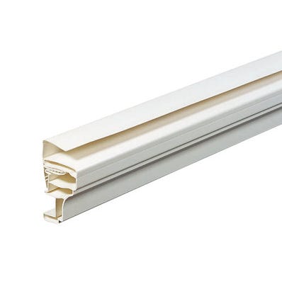 Corniche PVC blanc clipsable Long.2,6 m - GROSFILLEX 0