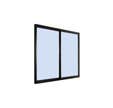 BAIE coulissante aluminium H 215 X L 180 avec rupture de pont thermique GRIS