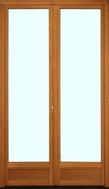 Porte fenêtre bois 2 vantaux 215x120 clearance