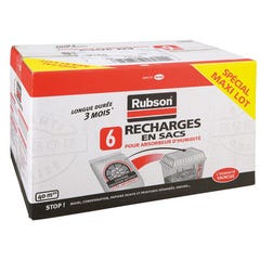 Lot de 6 recharges pour absorbeur d'humidité RUBSON