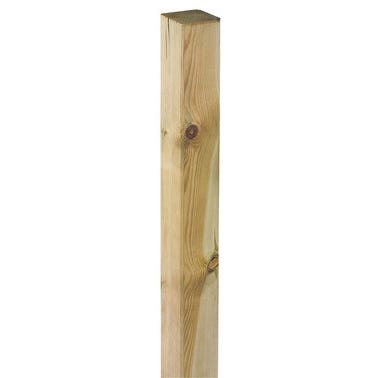 Poteau Carre Pin Classe 3 9 X 9 Cm Haut 240 Cm Bricoman