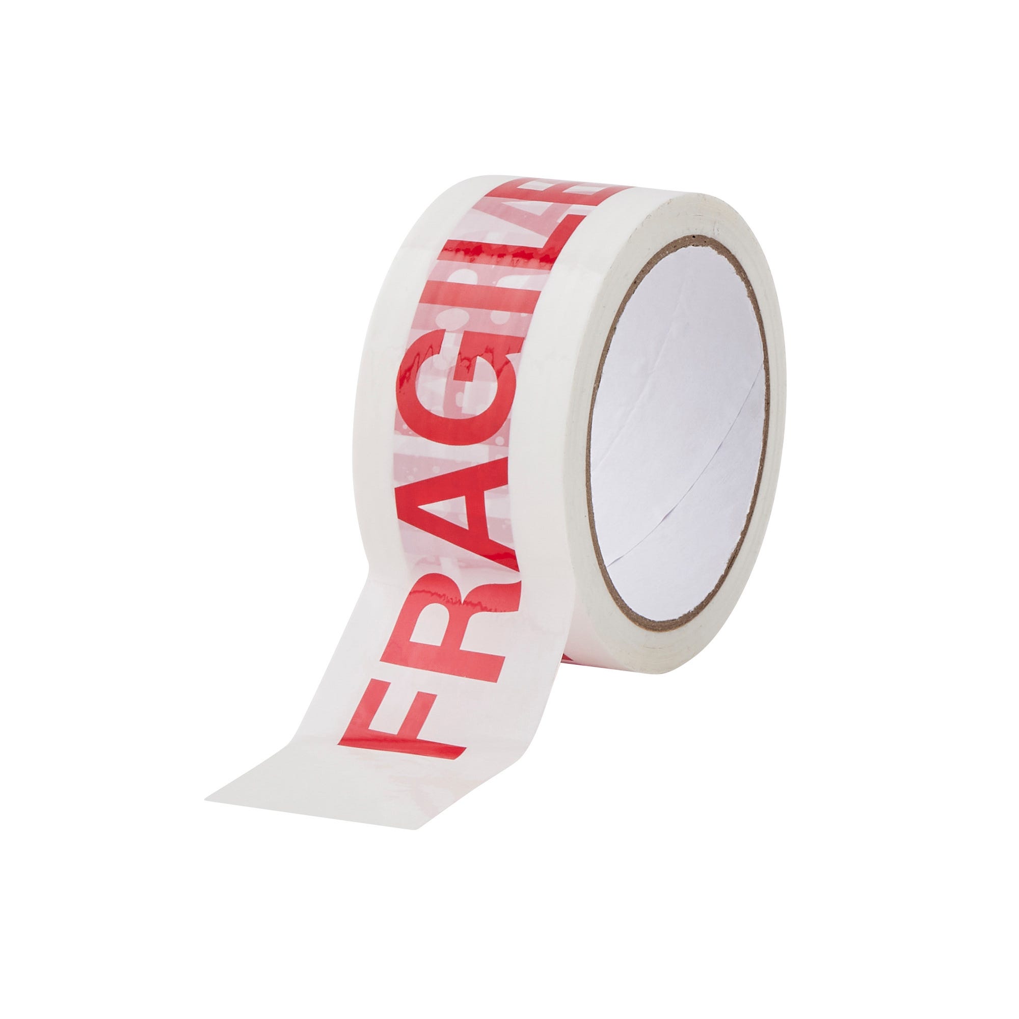 Adhésif d'emballage fragile blanc/rouge 66 m x 48 mm 1