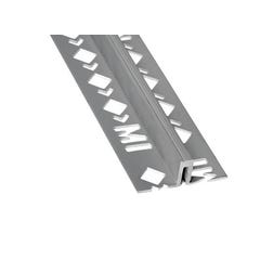 Profilé de dilatation 5x10mm en PVC gris, longueur de 2.5m