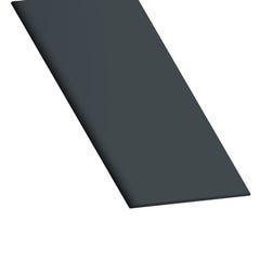 Profilé plat PVC gris l.50 x Ep.2 mm L.260 cm