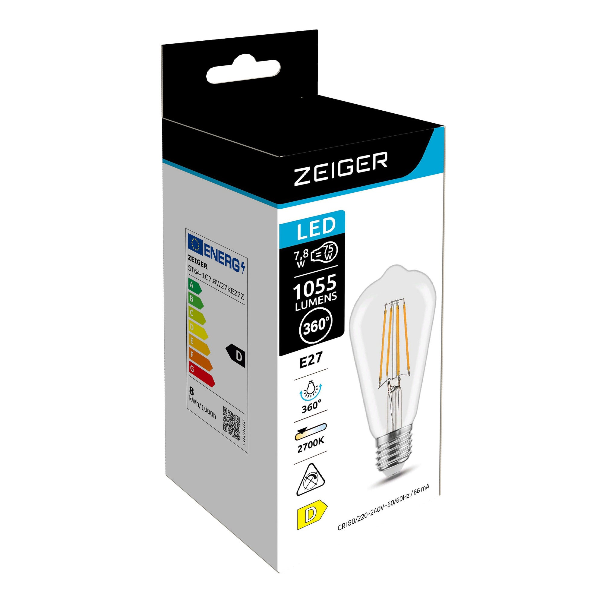 Ampoule LED E27 2700K ZEIGER