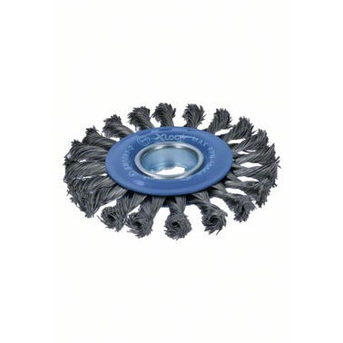 Brosse circulaire acier torsadé pour meuleuse X-Lock  Diam.115 mm - BOSCH PROFESSIONNEL 0