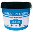 INTENS MUR PLAF ACRYL SATIN BLANC 10L