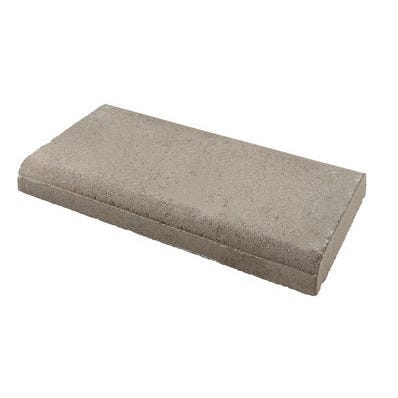 couvre mur plat gris l 50 x l 27 5 x ep 5 cm bricoman