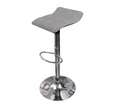 Lot de 2 tabourets gris