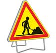 Panneau de chantier travailleur AK5 T 1000mm Taliaplast