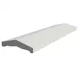 COUVRE MUR LISSE 2 PENTES 30X99CM BLANC