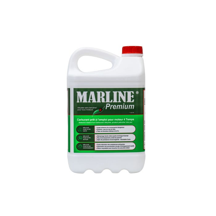 Carburant Alkylate pour moteur 4 temps -5 L MARLINE PREMIUM 1