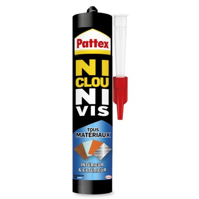 Colle polymère tous matériaux blanc 390 g  Ni Clou Ni Vis - PATTEX 0