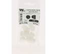CACHE ECROU HEXA NYLON BLANC M8 X10
