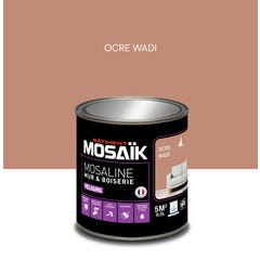 Peinture intérieure multi support acrylique velours ocre wadi 0,5 L Mosaline - MOSAIK