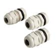 Lot de 3 presse-étoupes gris Diam.16 mm - DEBFLEX