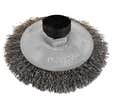 Brosse meuleuse acier conique Diam.100 mm pour meuleuse filetage M14 750047 TECNUM - FARTOOLS